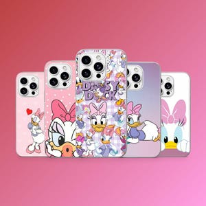 Daisy Duck Phone Case Disney Mickey Cover for iPhone 17Pro, 16, 15, 14, 13, 12, Samsung S26, S25, S24, S23Fe, A16, A56, Pixel 10, 9Pro