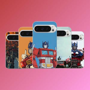 Optimus Prim Mobilskal Transformers Skydd för Google Pixel 10, 10Pro, 9, 9Pro, 8A, 8, 7A, 6A, Samsung S26, S25, S24Fe, A16, iPhone 16, 15