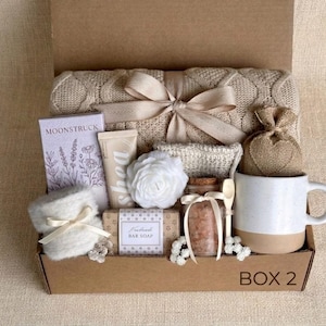 Mother's Day Gift Box | Cozy Care Package for Mom | Succulent and Mug Gift Set | Hygge Gift Box for Her