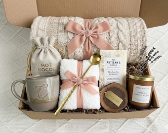 Get Well Soon Gift Basket, Sending Love and Hugs Care Package,Comforting Gifts for Cancer Patients,Grief Gifts, Selfcare Gift with Blanket