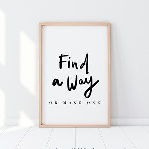 Motivational Print, Handwritten Poster, Home decor, Bold home decor, Printable Decor, Calligraphy Poster, Minimalist Design Print, Sassy