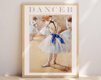 Edgar Degas Blue Dancers Impressionist Ballerina Poster, Inspired