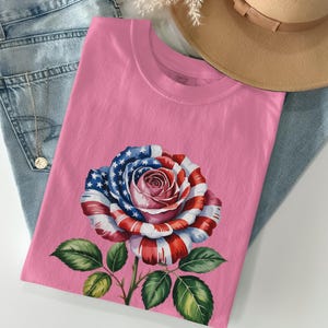 Soccer Aunt 2026 T-Shirt, American Flag Rose World Cup Tee, Patriotic USA Soccer Fan Gift, Game Day Shirt for Auntie