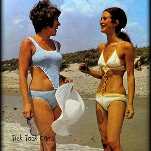 Trajes de shop baño 1970