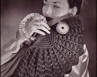 Sac à main fan fan des années 40 pour femme n° 1050 au crochet motif PDF - sac à main en demi-cercle froncé pour femme vintage rétro Boho adolescente au crochet