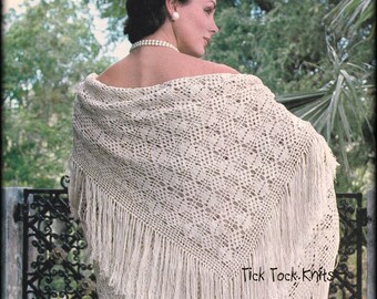 No.586 Shawl Crochet Pattern PDF Vintage - Women's Square No.586 Shawl Crochet Pattern PDF Vintage - Women's Square
