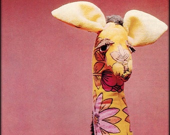 No.910 Josephine Giraffe Sewing Pattern PDF Vintage - Toy Softie Pillow Stuffed Animal - Baby Child Children Kids Boy Girl 1970's Retro