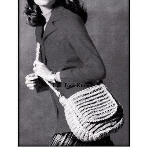 N. 558 Borsa a tracolla modello all&#39;uncinetto PDF - Borsa a tracolla da donna - Borsa a tracolla modello all&#39;uncinetto retrò vintage anni &#39;70