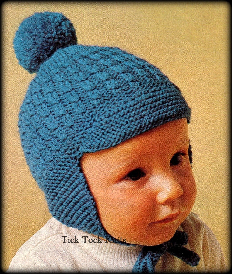 Baby knit earflap hat sale
