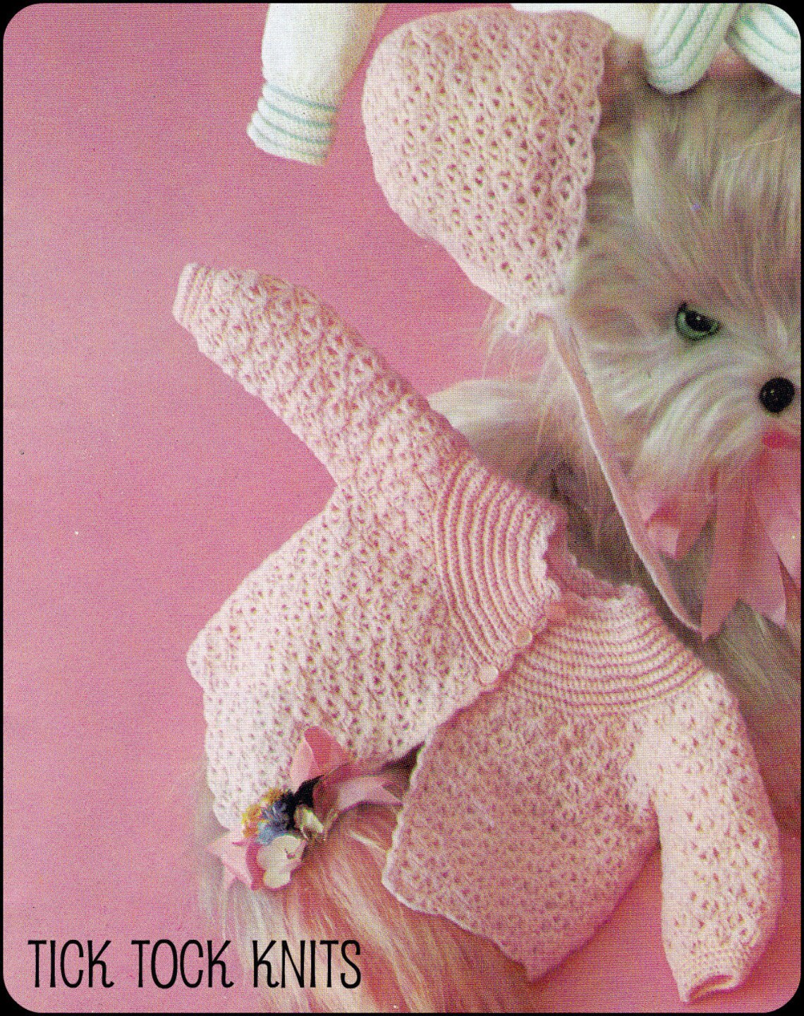 No.54 PDF Vintage Crochet Pattern Baby 5 Pc Crocheted Set Etsy