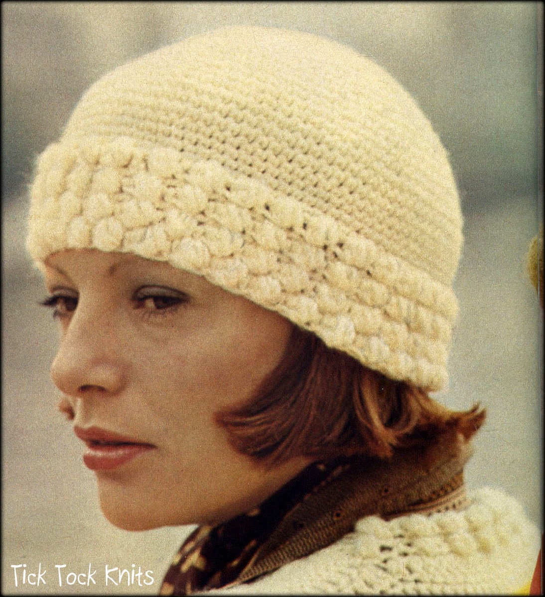 No.1089 Pineapple Stitch Coat & Hat Crochet Pattern for Women Cardigan ...