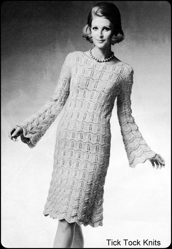 Patroon Gebreide Jurk Breipatroon Jurk Dames Jurk Breien Patroon