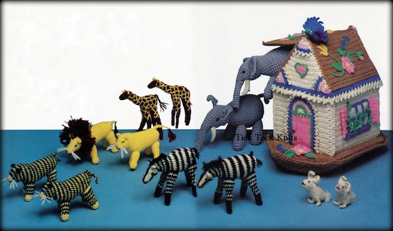 No 500 Crochet Toy Pattern Pdf Vintage Noah S Ark With Etsy