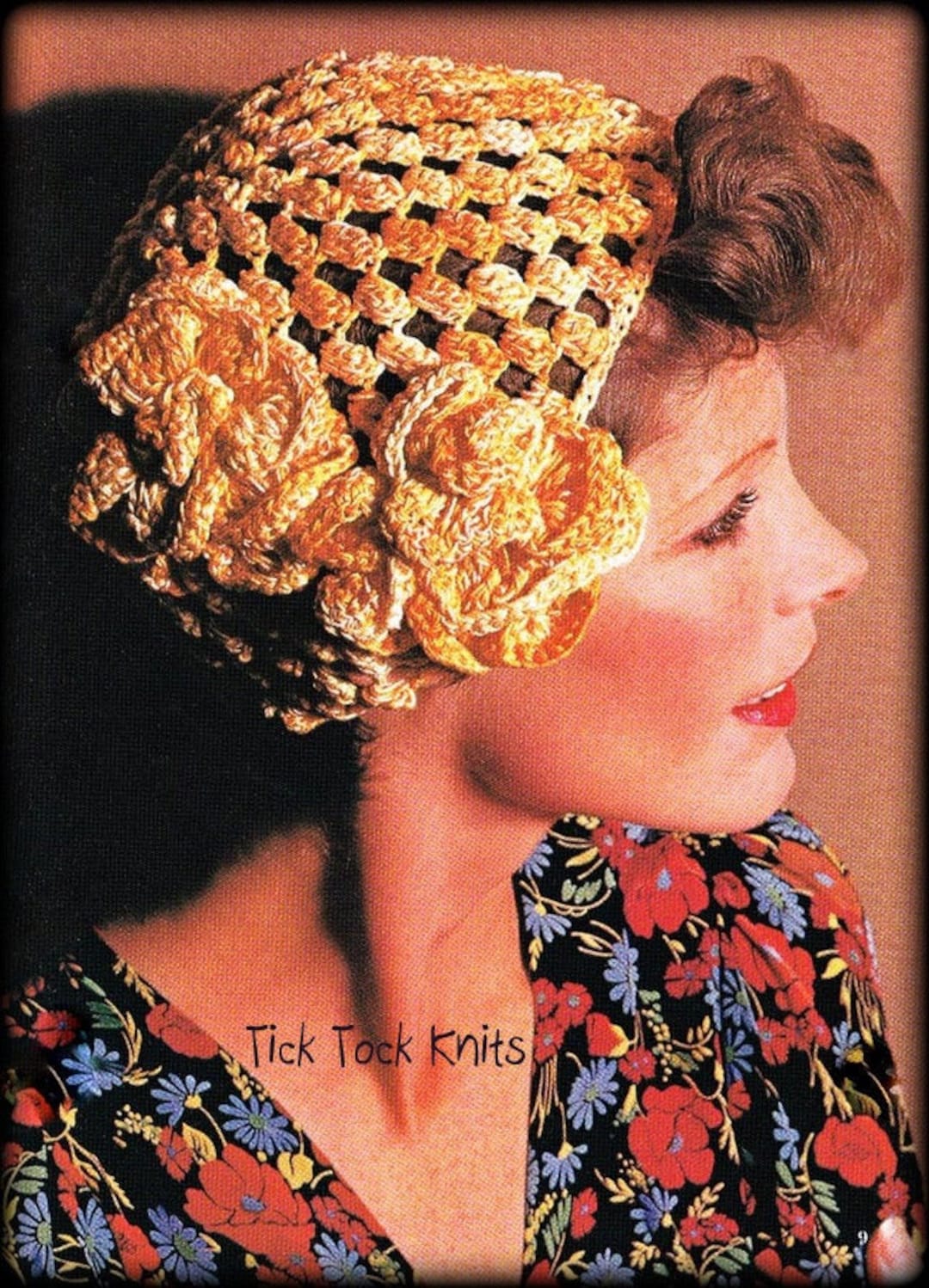 No.698 Crochet Hat Pattern PDF for Women - Flowering Crochet
