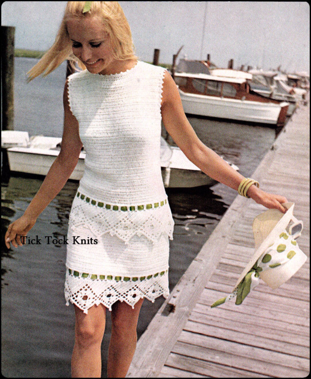 No.281 Crochet Dress Pattern PDF Vintage - Women's Tiered No.281 Crochet Dress Pattern PDF Vintage - Women's Tiered