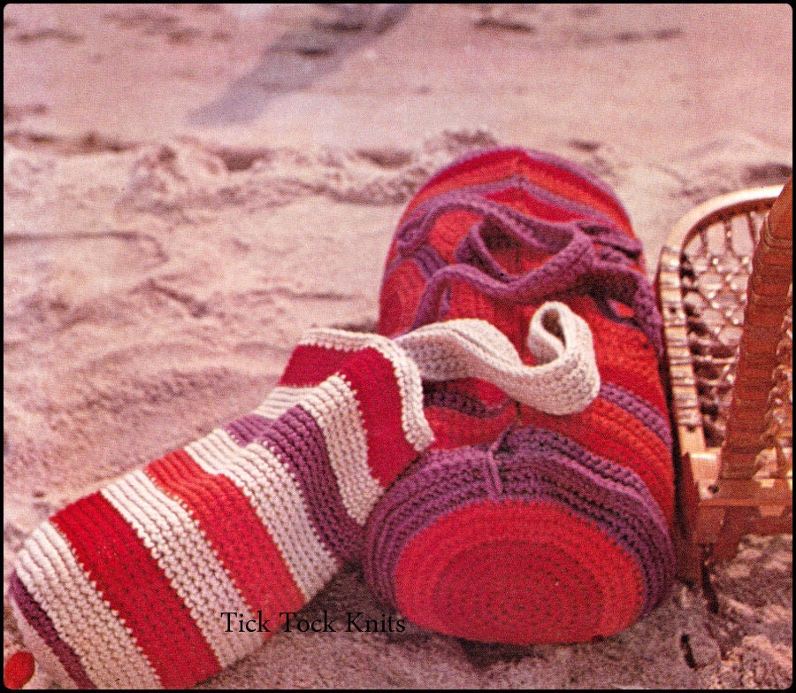 No.263 Crochet Pattern Vintage PDF - Tote Bag & Duffle Bag - Beach, Gym,  Shopping Bags - 1970's Retro Crochet Pattern - Instant Download