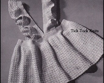 No.245 Baby Crochet Pattern PDF Vintage - Toddler Pinafore Skirt - Size 2, 3 Years - Retro Crochet Pattern - Instant Download