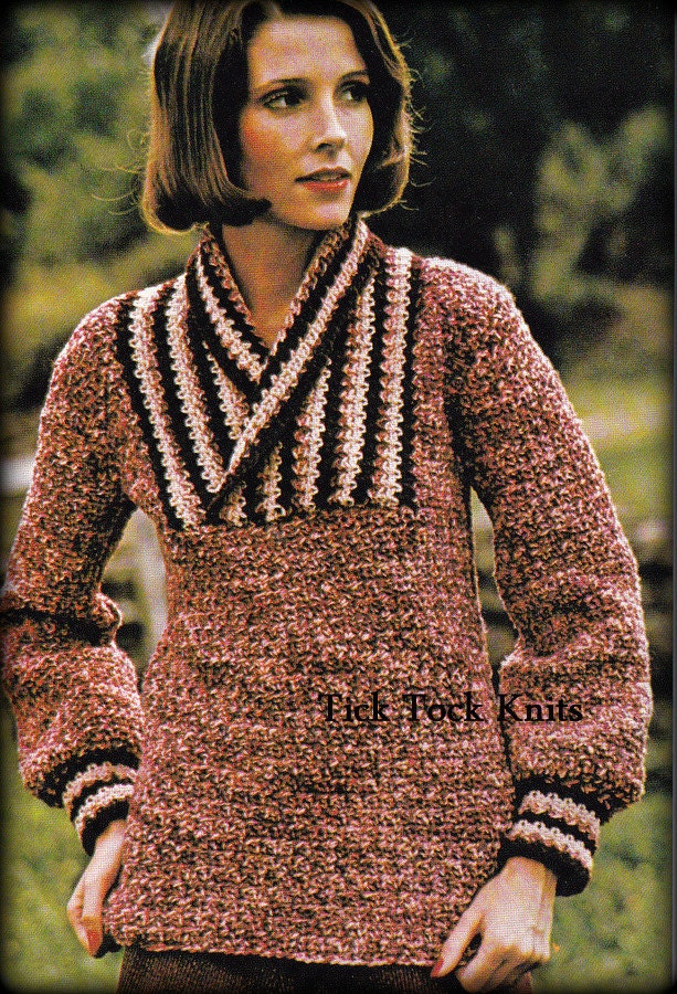 70s Collared Sweater - Etsy