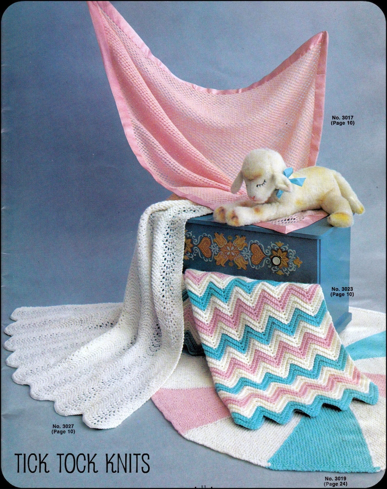 No.53 PDF Baby Blanket Patterns Vintage Knitting AND Crochet Etsy