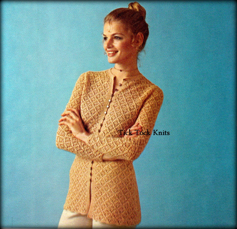 Spider Web Lace Vintage Crochet Cardigan Pattern