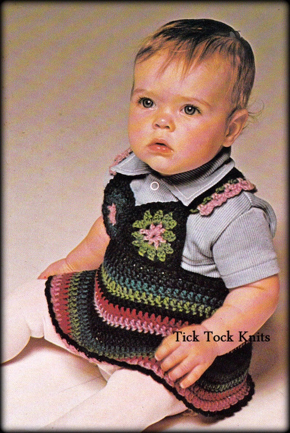 crochet pinafore dress