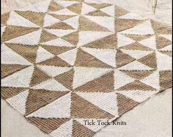 Wzór szydełkowy nr 261 w formacie PDF w stylu vintage – prosty dywanik geometryczny – wzór szydełkowy w stylu retro z lat 70. – sypialnia, salon, kuchnia – natychmiastowe pobranie
