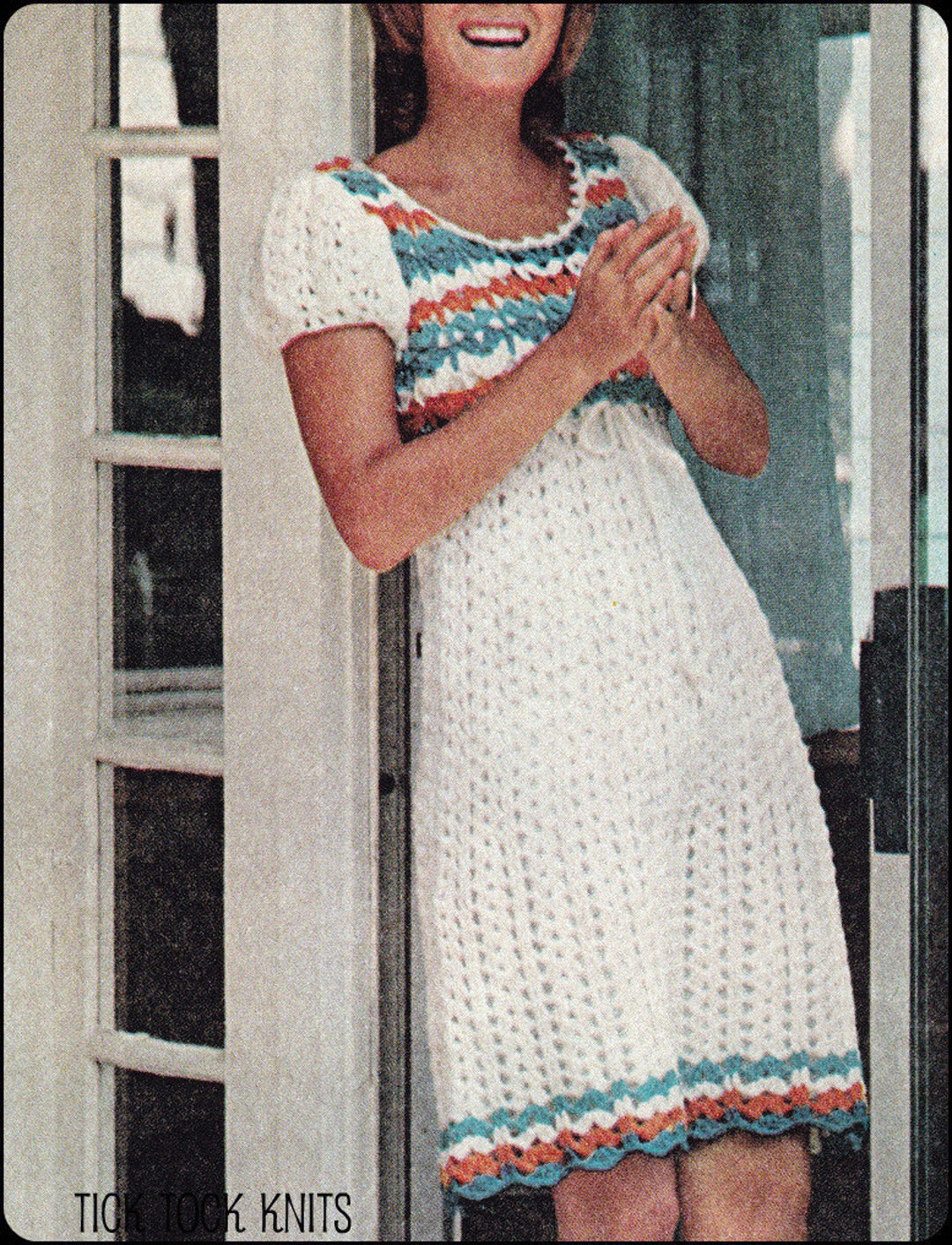No.120 PDF Vintage Crochet Pattern Women's Empire Waist Etsy