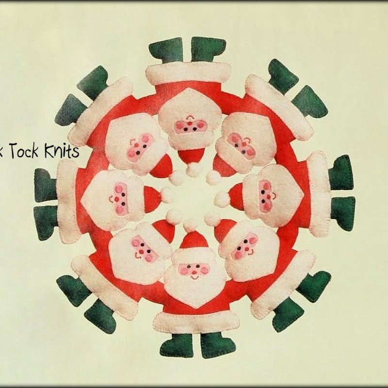 Felt Santa Claus Etsy