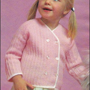 No.66 Knitting Pattern PDF Vintage Baby&#39;s/Child&#39;s Slip Stitch Blazer For A Boy Or Girl - Sizes 1, 2, 3, 4 Years - Instant Download