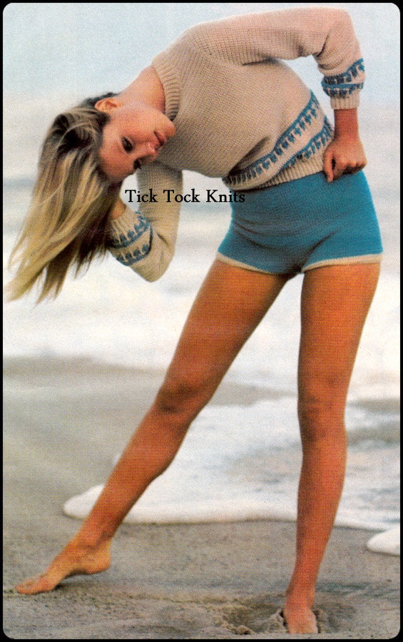 30 Women’s Crochet Shorts Patterns To Make Before Summer Hits 27 Vintage Shorts and Sweater Set