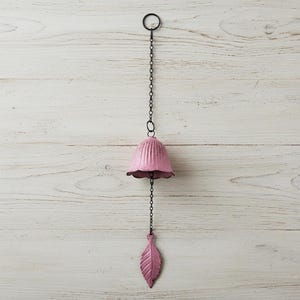 Wind Chime Metal Bell Small, Colorful Japanese Wind Chime, Outdoor Garden Hanging Decor, Leaf Wind Bell, Patio Porch Relaxing Gift image 5