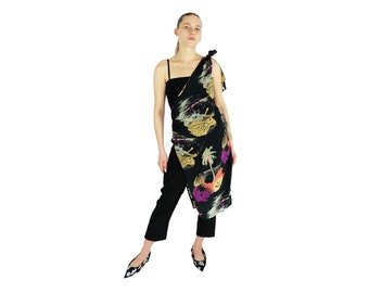 JACQUES MOLKO Layered Silk Jumpsuit