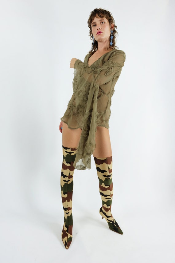 camouflage sock boots