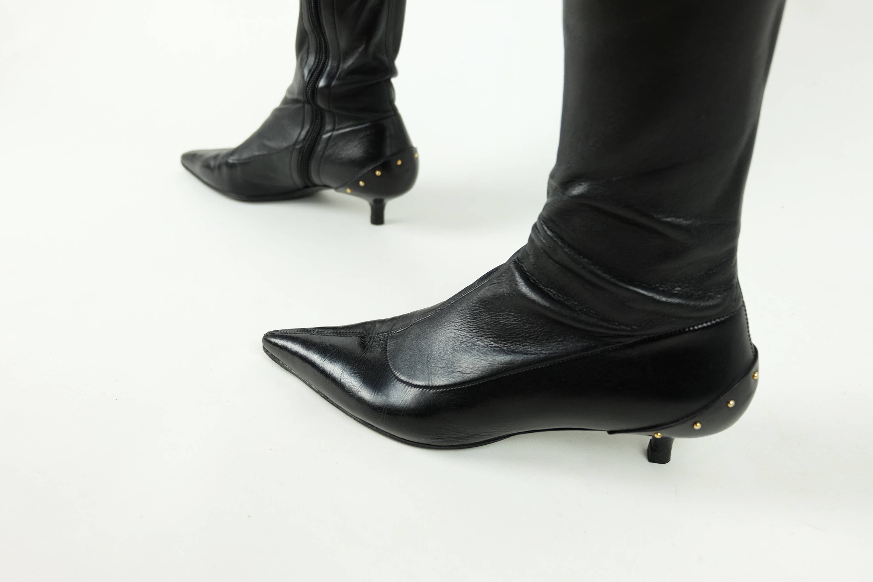 gucci thigh high boots black