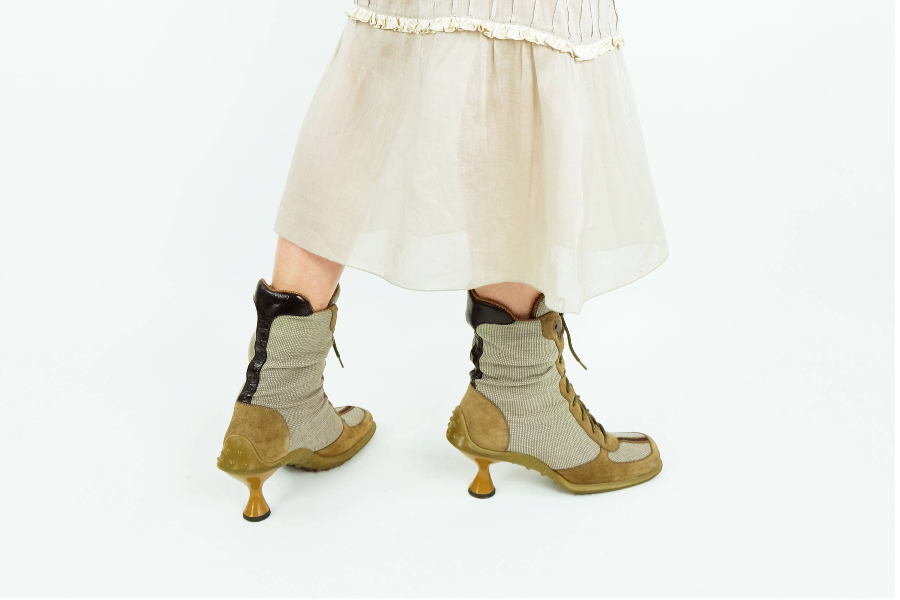 MIU MIU 90s Multifabric Boots