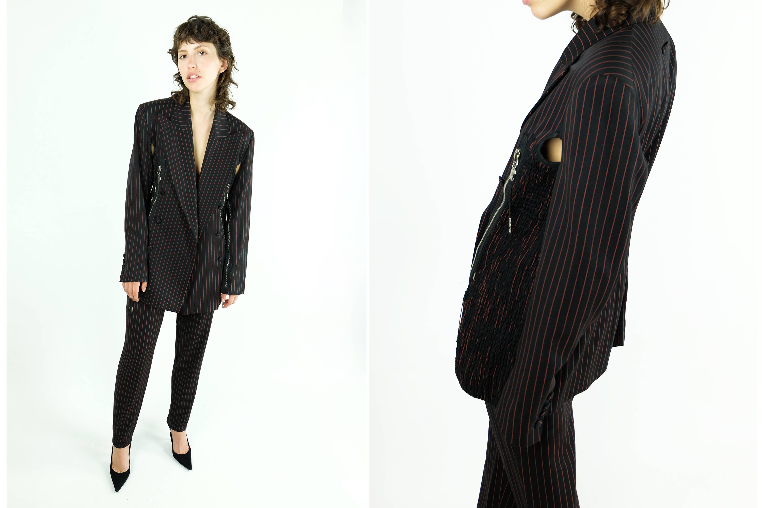 Jean Paul Gaultier Vintage AW 1989 Patchwork Silk Wool