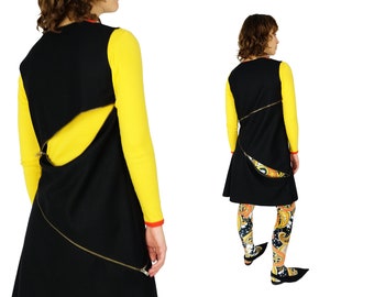 W.&L.T WALTER Van BEIRENDONCK 1998 Asymmetrical Zip Dress