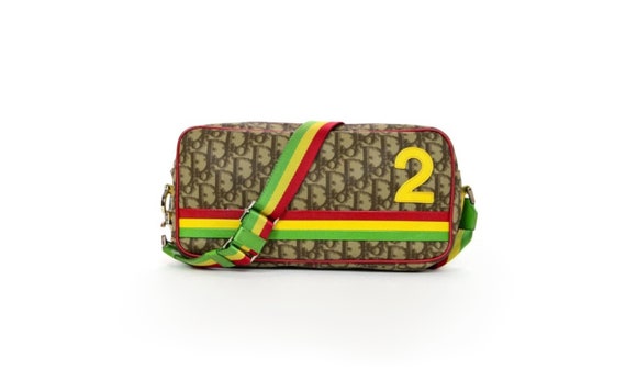 CHRISTIAN DIOR Monogram Rasta Brown Coated Canvas