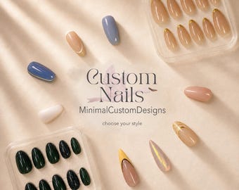 Unghie finte minimaliste – Unghie in gel personalizzate, french manicure o design semplice, fatte a mano, su ordinazione