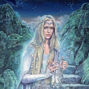 Galadriel J R R Tolkien print 10 x 12 inches
