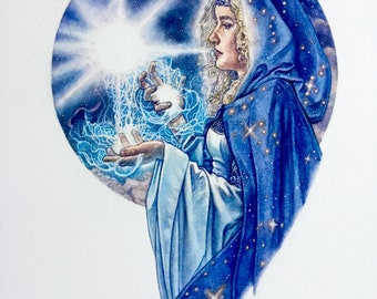 Tolkien art - Varda - Lady of the Stars -  The Silmarillion,  J R R Tolkien