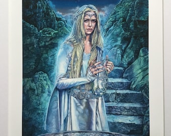 Tolkien print - Galadriel - The Lord of the Rings  - unique gift for any J R R Tolkien fan