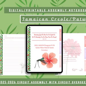 Cuaderno de JW Circuit Assembly CO en criollo jamaicano/patwa / Descarga digital / Imprimible