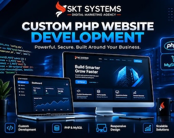 Custom PHP Website Development | PHP Web Developer | Custom Business Website | PHP MySQL Website | Web Application
