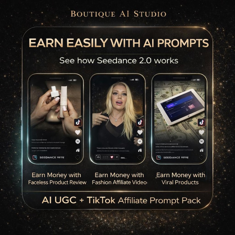 Seedance 2.0 AI Prompt Pack, Realistic Tiktok UGC and Affiliate Videos ...