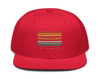 Producer Vintage Retro Snapback Hat | Film Producer Cap | Movie Crew Gift | Production 101