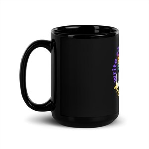WRITER Vintage Retro Black Glossy Mug | Writer Gift | Filmmaker Coffee Mug | Vintage Retro Stripe | Film Industry | Production 101