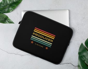 Producer Retro Laptop Sleeve | Film Movie Production Gift Case