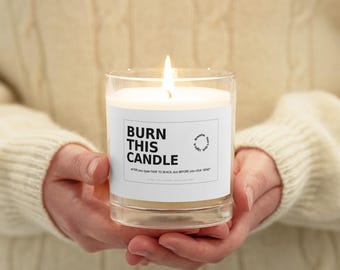 Screenwriter Candle | Burn before Submission Aromatherapy for Film Industry Writers