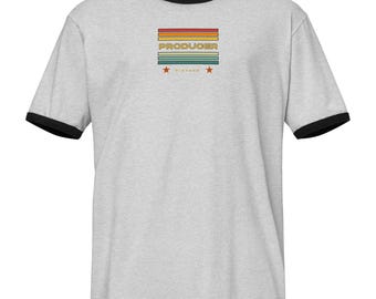 Producer Vintage Retro Ringer Tee | Film Producer Gift | Movie Crew T-Shirt | Production 101